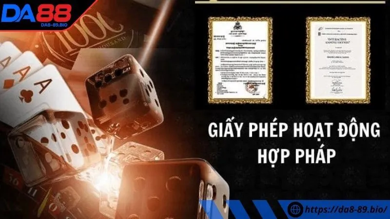 Nhà cái nhận được giấy phép quốc tế